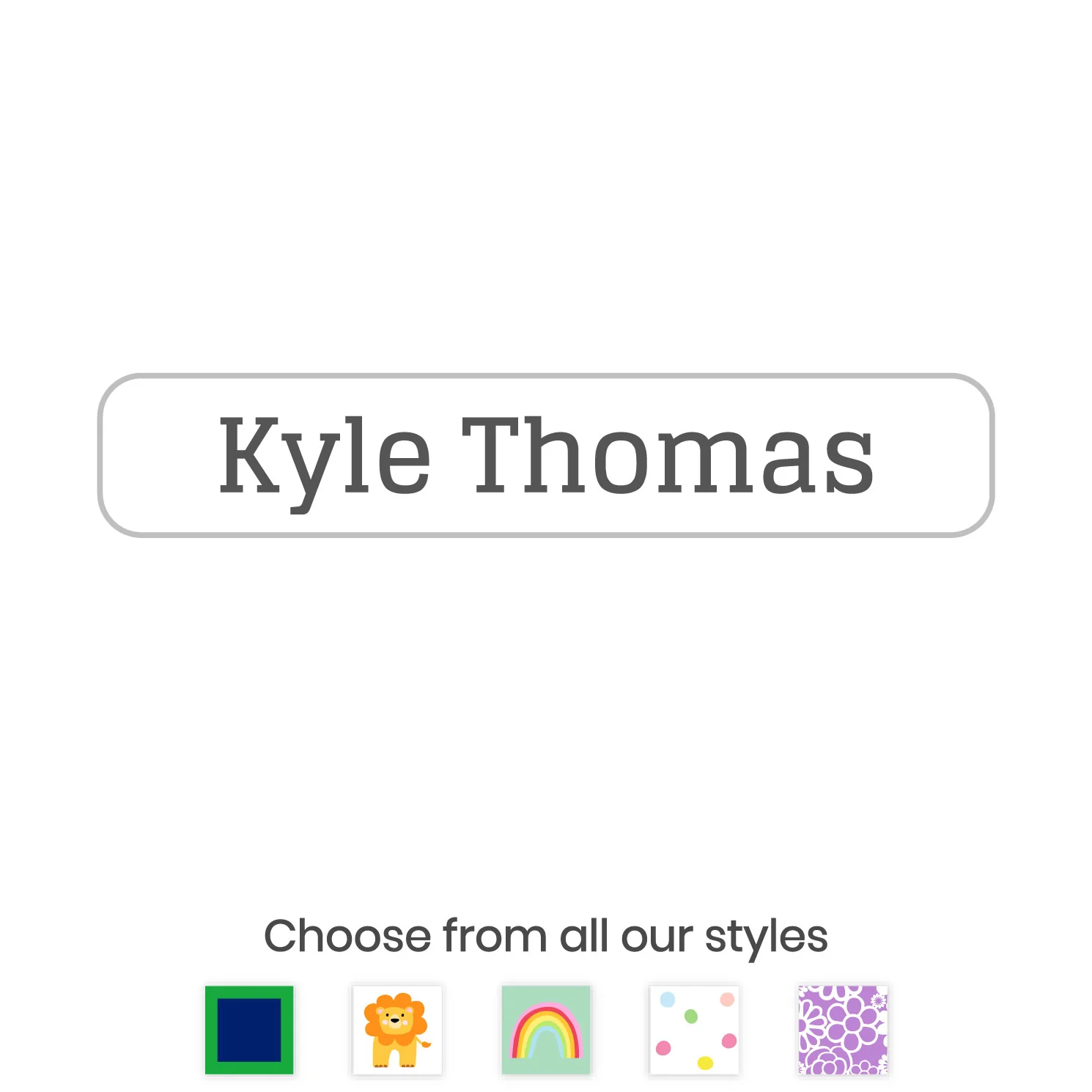 Image of Custom Slim Rectangle Iron-On Clothing Labels