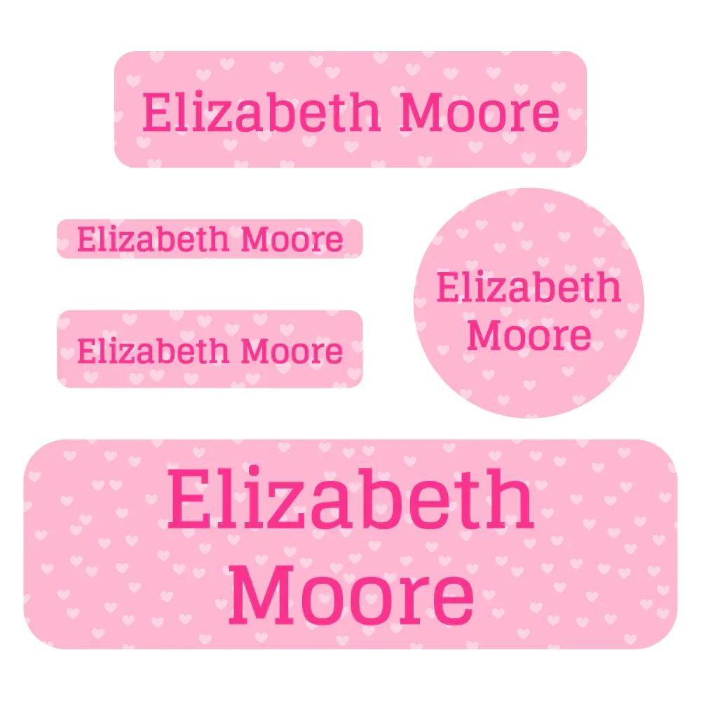 Image of Sweetheart Waterproof Labels Pack
