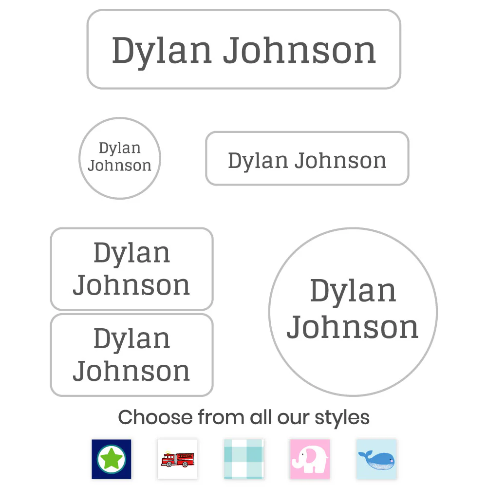 Image of Custom Daycare Labels Pack