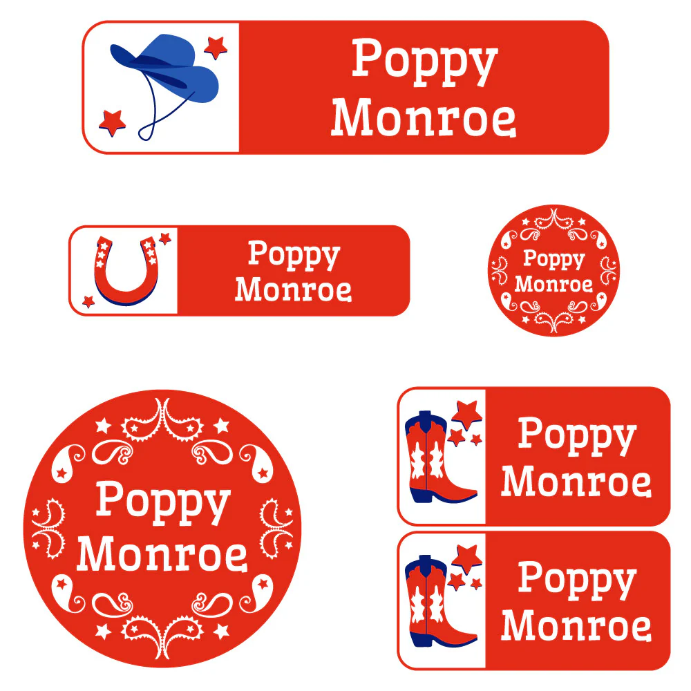 Image of Western Kindergarten Labels Pack