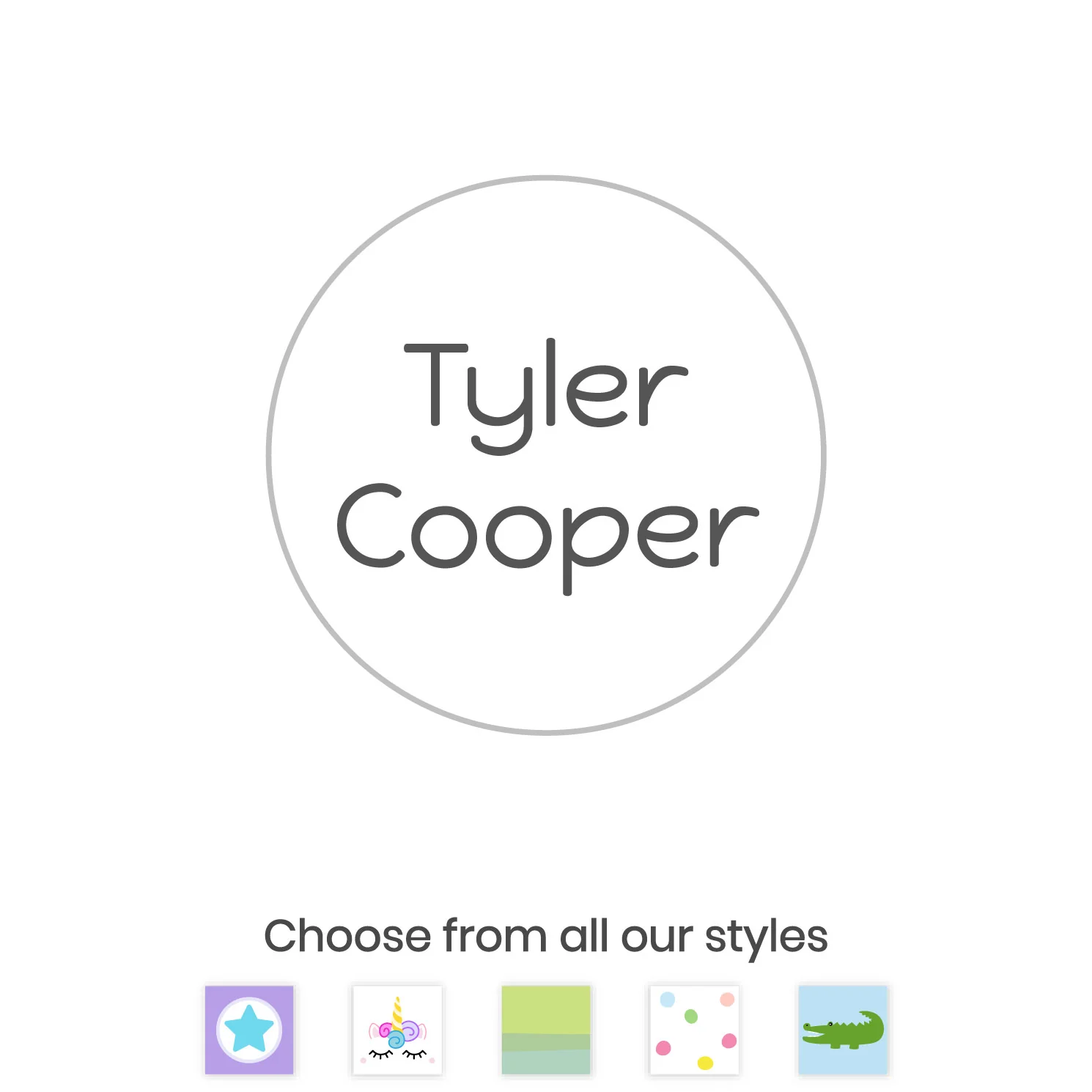 Image of Custom Circle Clothing Labels