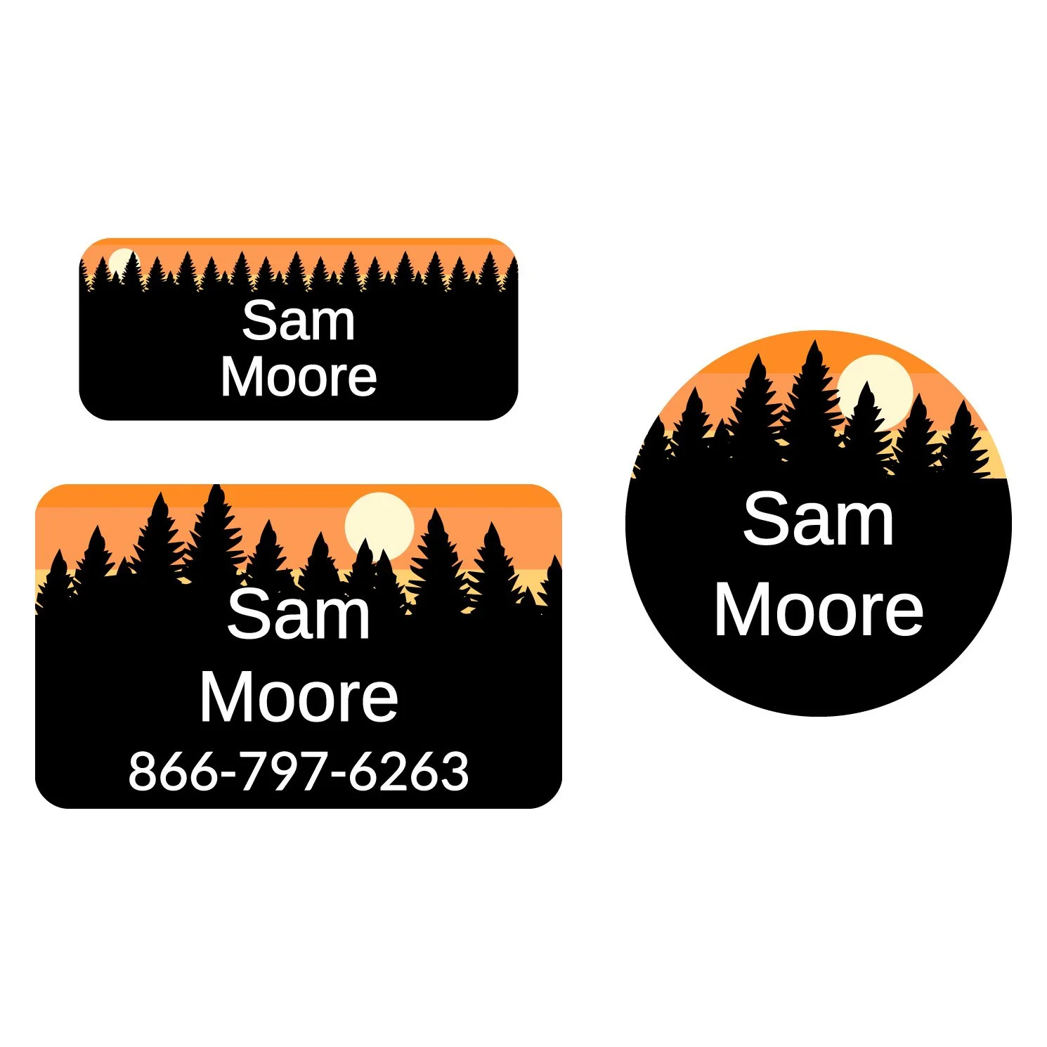 Image of Forest Sky Clothing Labels Pack