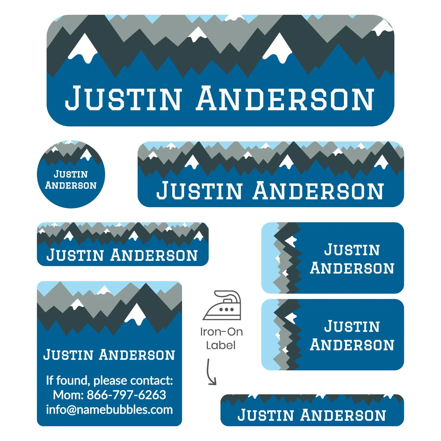 Image of Mountain Top Sleepaway Camp Labels Pack