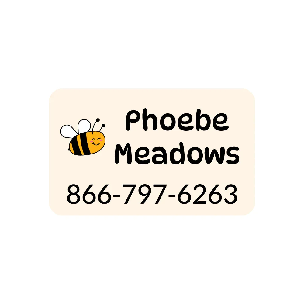 Image of Bee Contact Clothing Labels