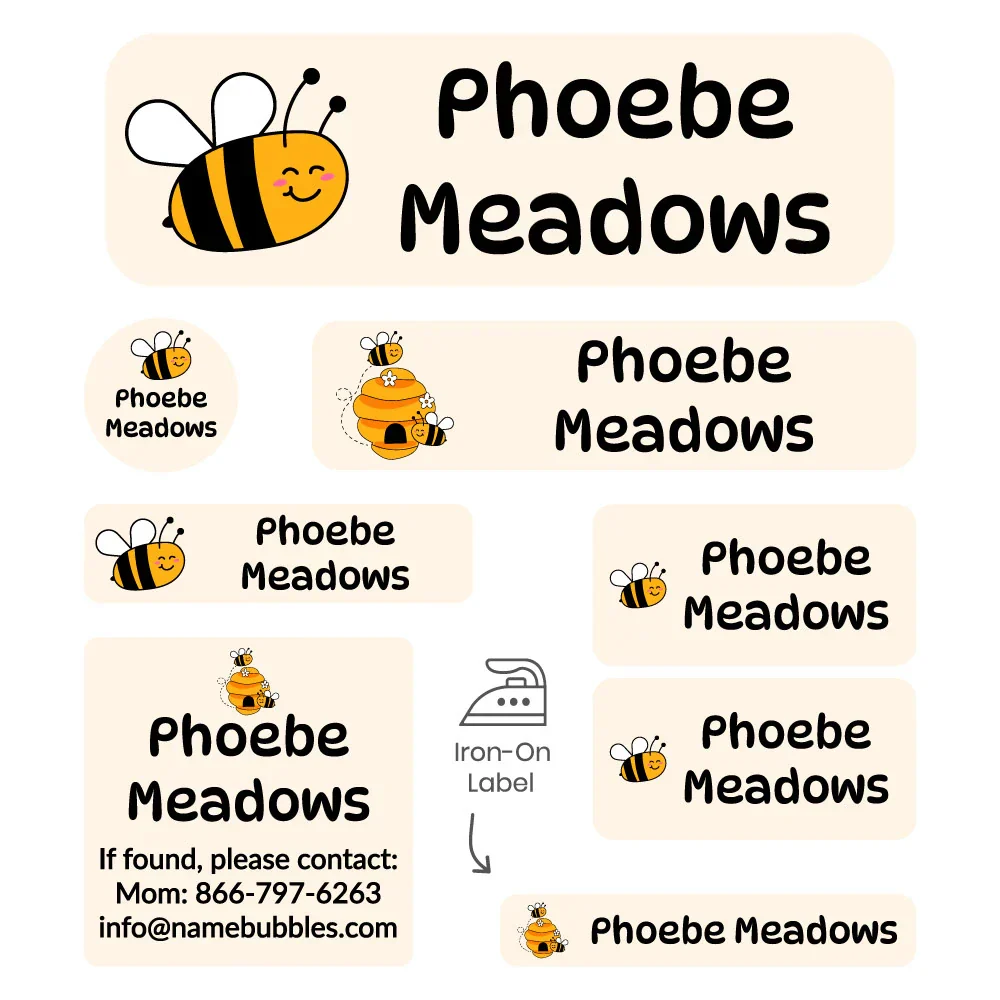 Image of Bee Sleepaway Camp Labels Pack