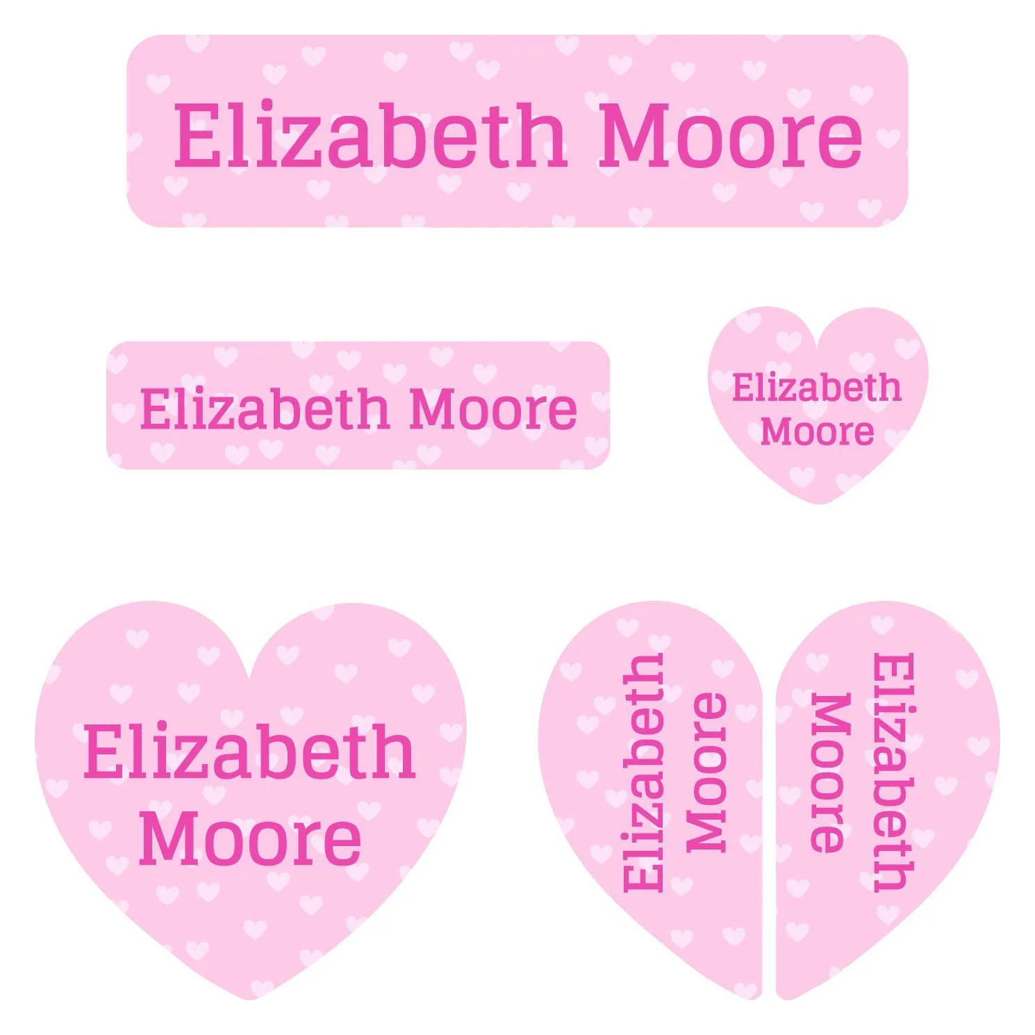 Image of Sweetheart Kindergarten Labels Pack