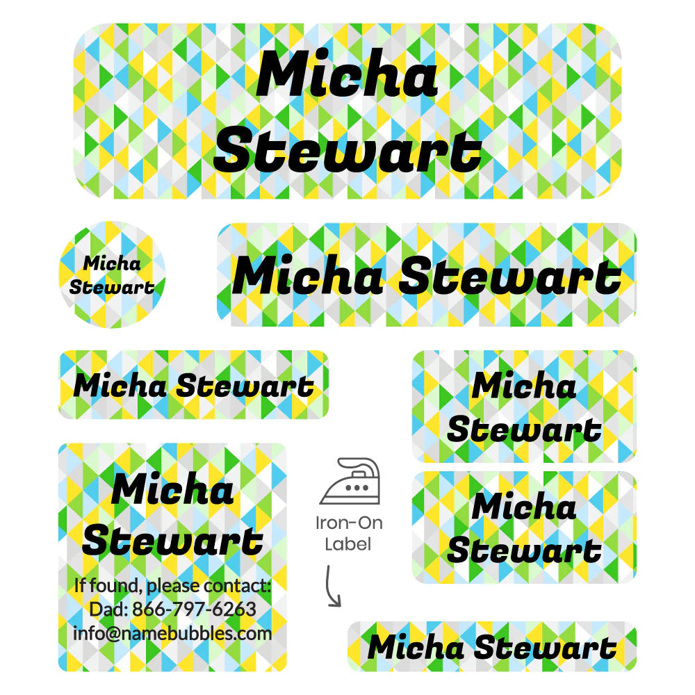 Image of Crystal Prism Sleepaway Camp Labels Pack