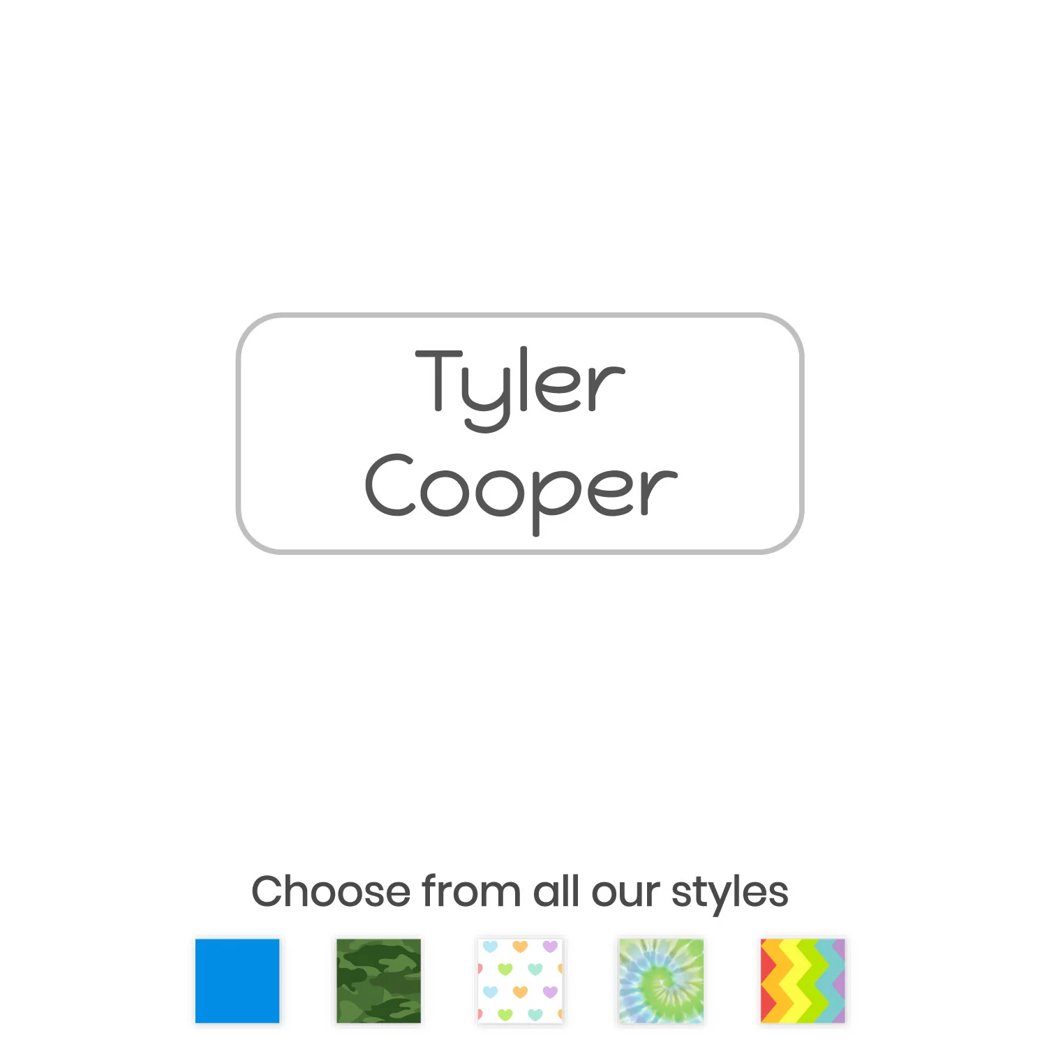 Image of Custom Extra Small Clothing Labels