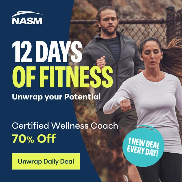 Purchase NASM's Certified Wellness Coach for 70% off.