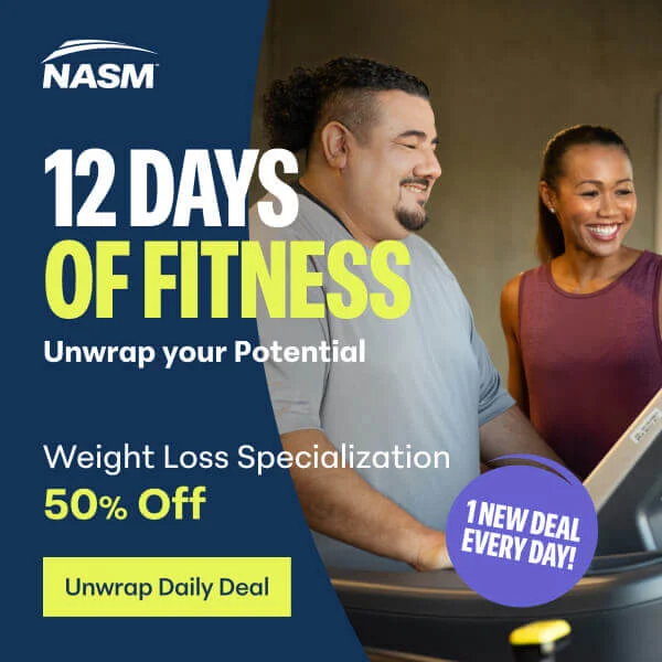 Purchase NASM's Weight Loss Specialization for 50% off.