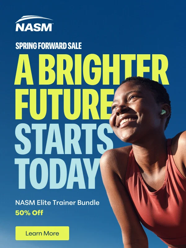 Save 50% and become an NASM Elite Trainer