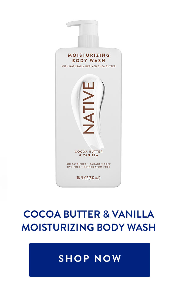 COCOA BUTTER & VANILLA MOISTURIZING BODY WASH | SHOP NOW