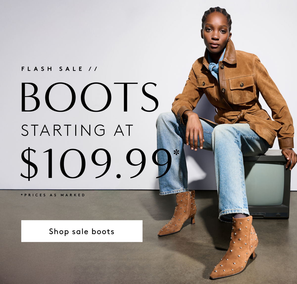 Flash Sale // Boots Starting At $109.99* | *Prices As Marked | Shop Sale Boots