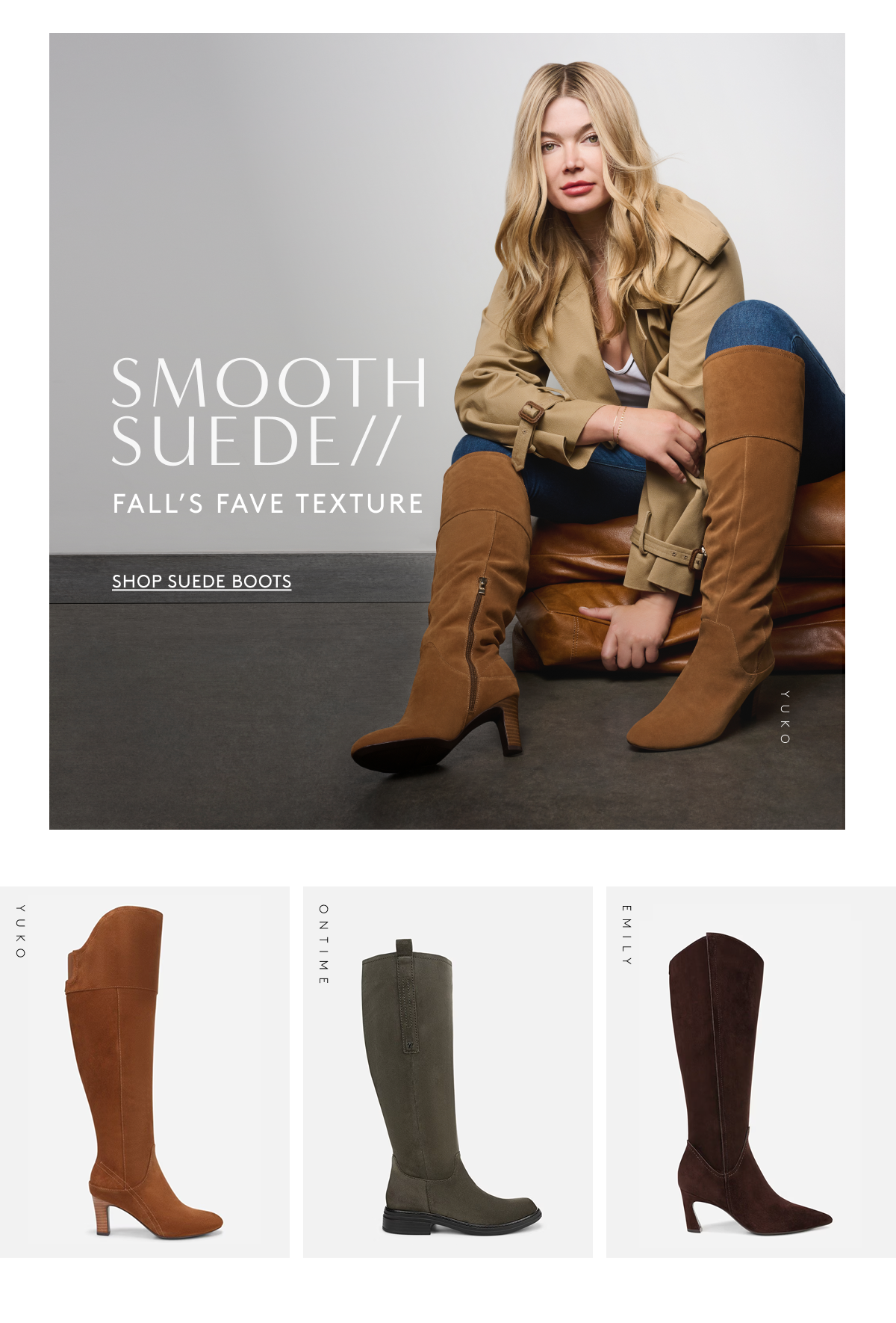 Smooth Suede // Fall's Fave Texture | Shop Suede Boots