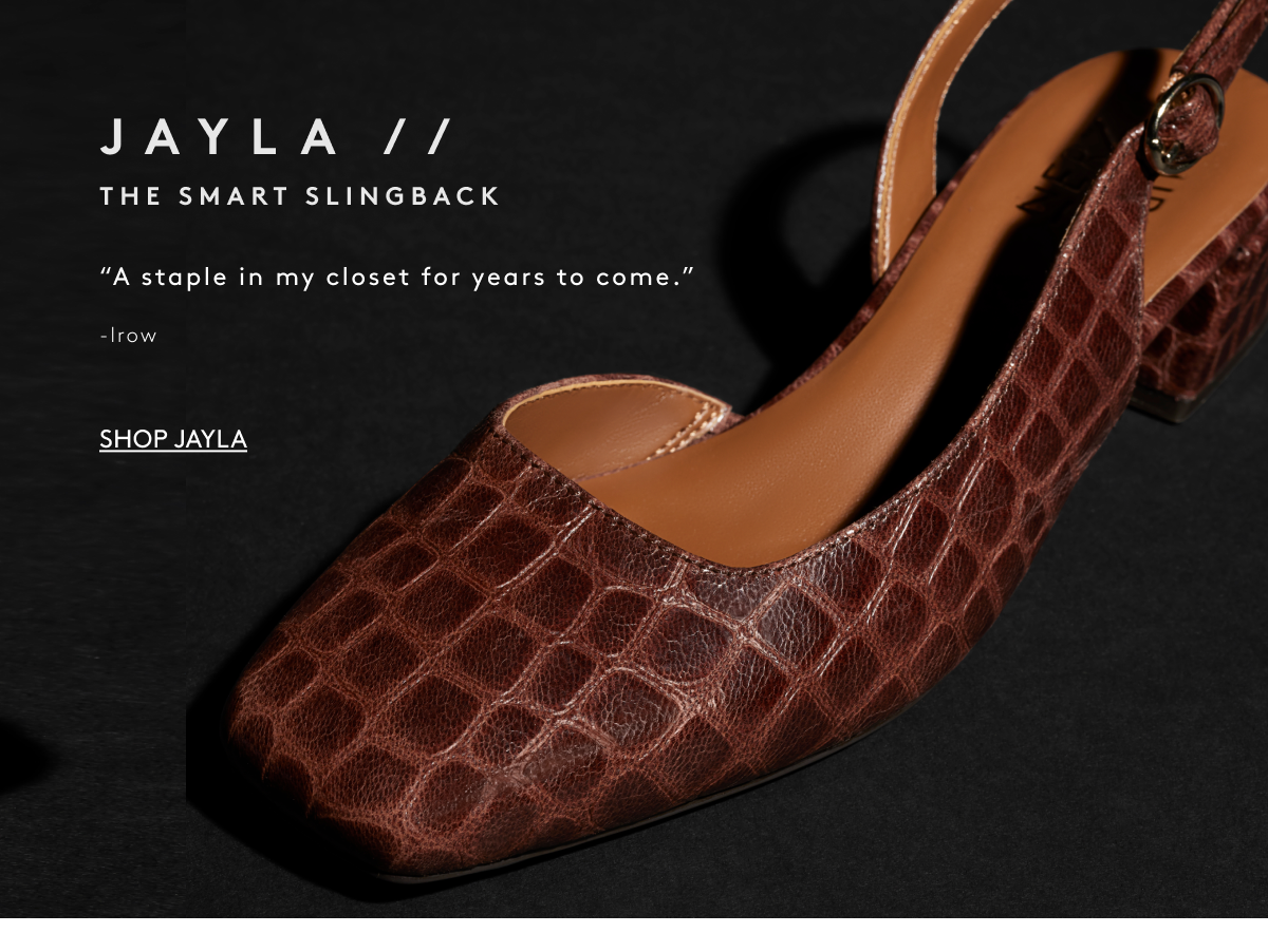 Jayla // The Smart Slingback | “A Staple In My Closet For Years To Come.” -lrow | Shop Jayla