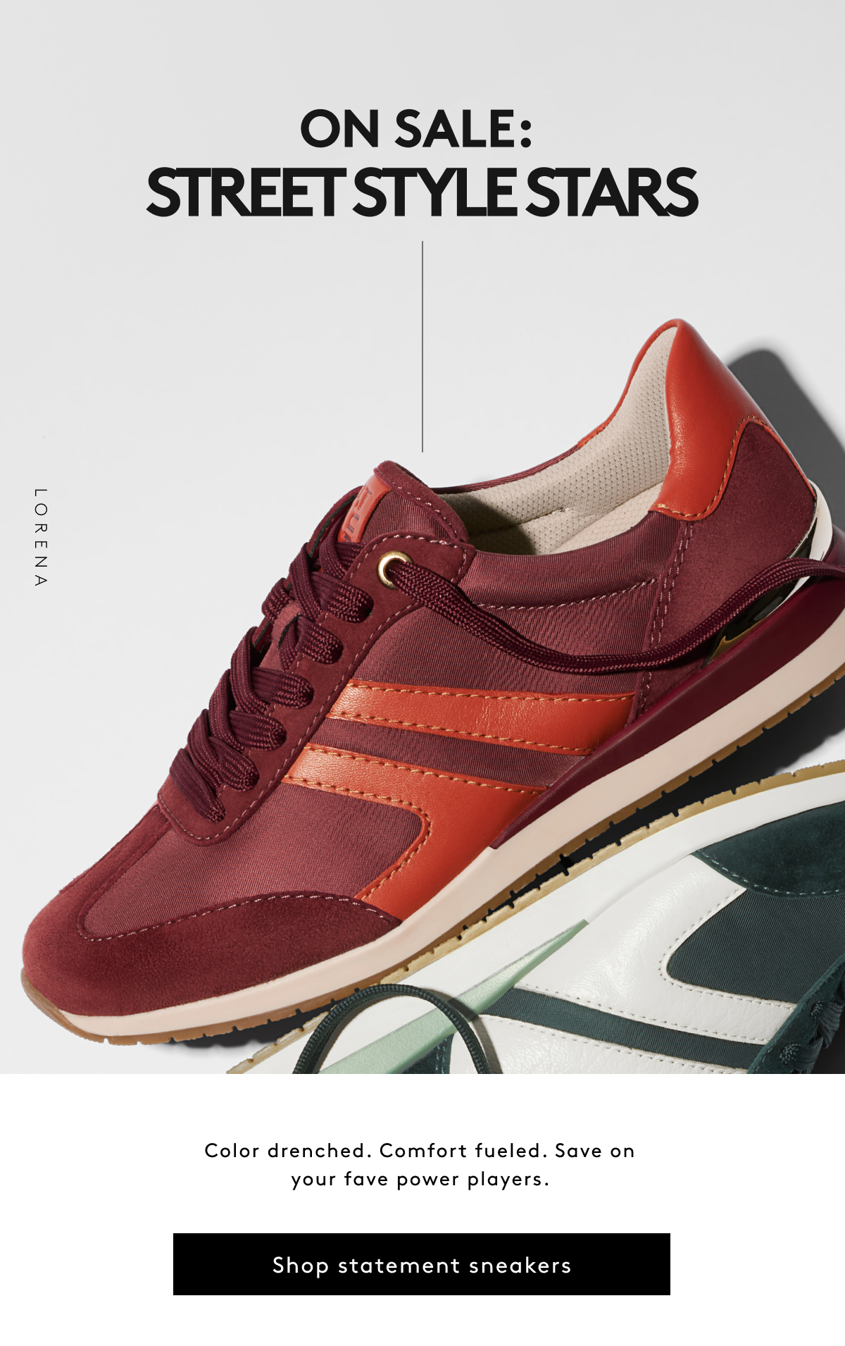 On Sale: Street Style Stars / Color Drenched. Comfort Fueled. Save On Your Fave Power Players. | Shop Statement Sneakers