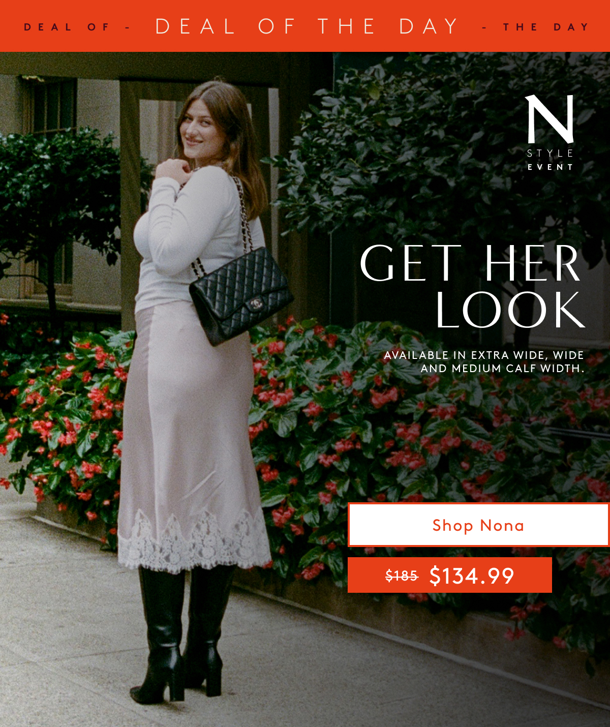 Deal Of The Day N Style Event Get Her Look Available In Extra Wide. wide And Medium Calf Width. | Shop Nona | $134.99