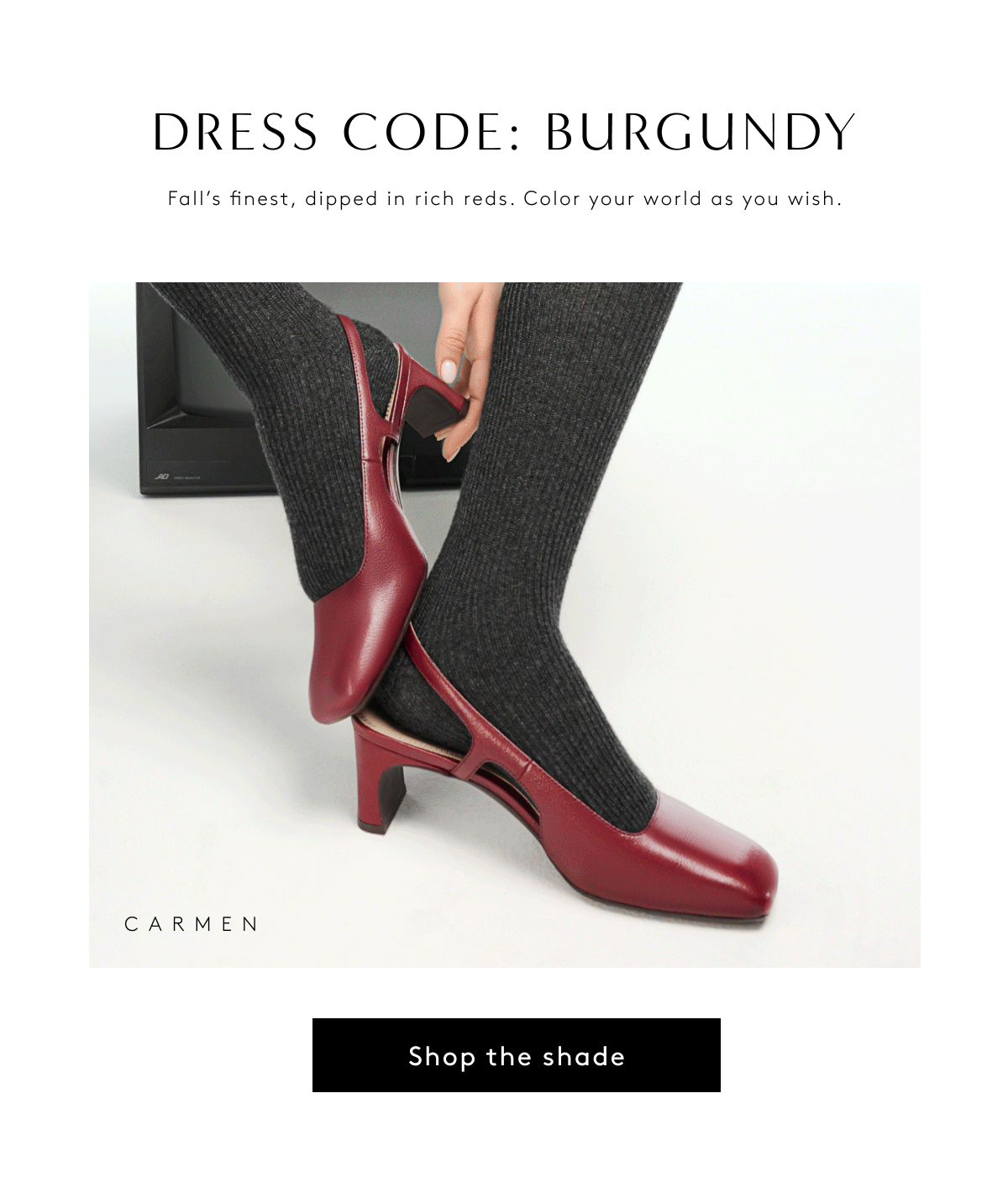 Dress Code: BURGUNDY | Fall’s Finest, Dipped In Rich Reds. Color Your World As You Wish. | Shop The Shade