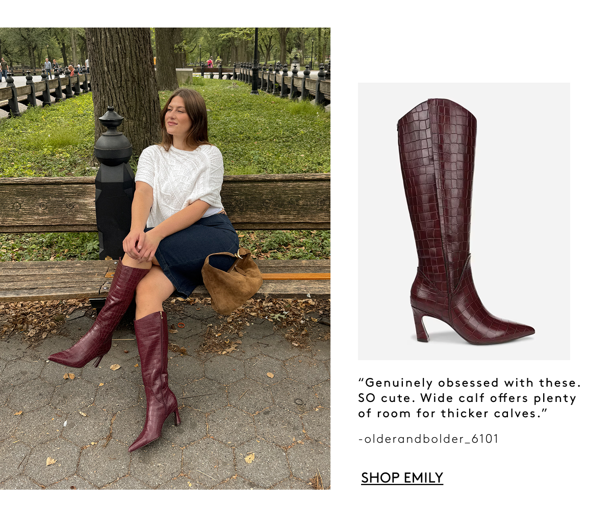 “Genuinely Obsessed With These. So Cute. Wide Calf Offers Plenty Of Room For Thicker Calves.” -olderandbolder_6101 | Shop Emily