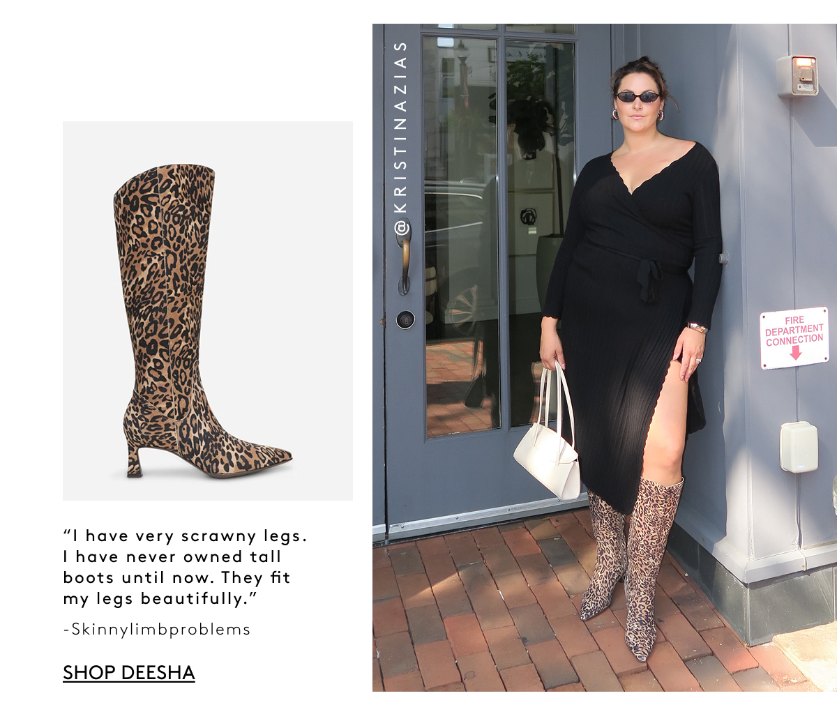 “i Have Very Scrawny Legs. I Have Never Owned Tall Boots Until Now. They Fit My Legs Beautifully.” -skinnylimbproblems | Shop Deesha