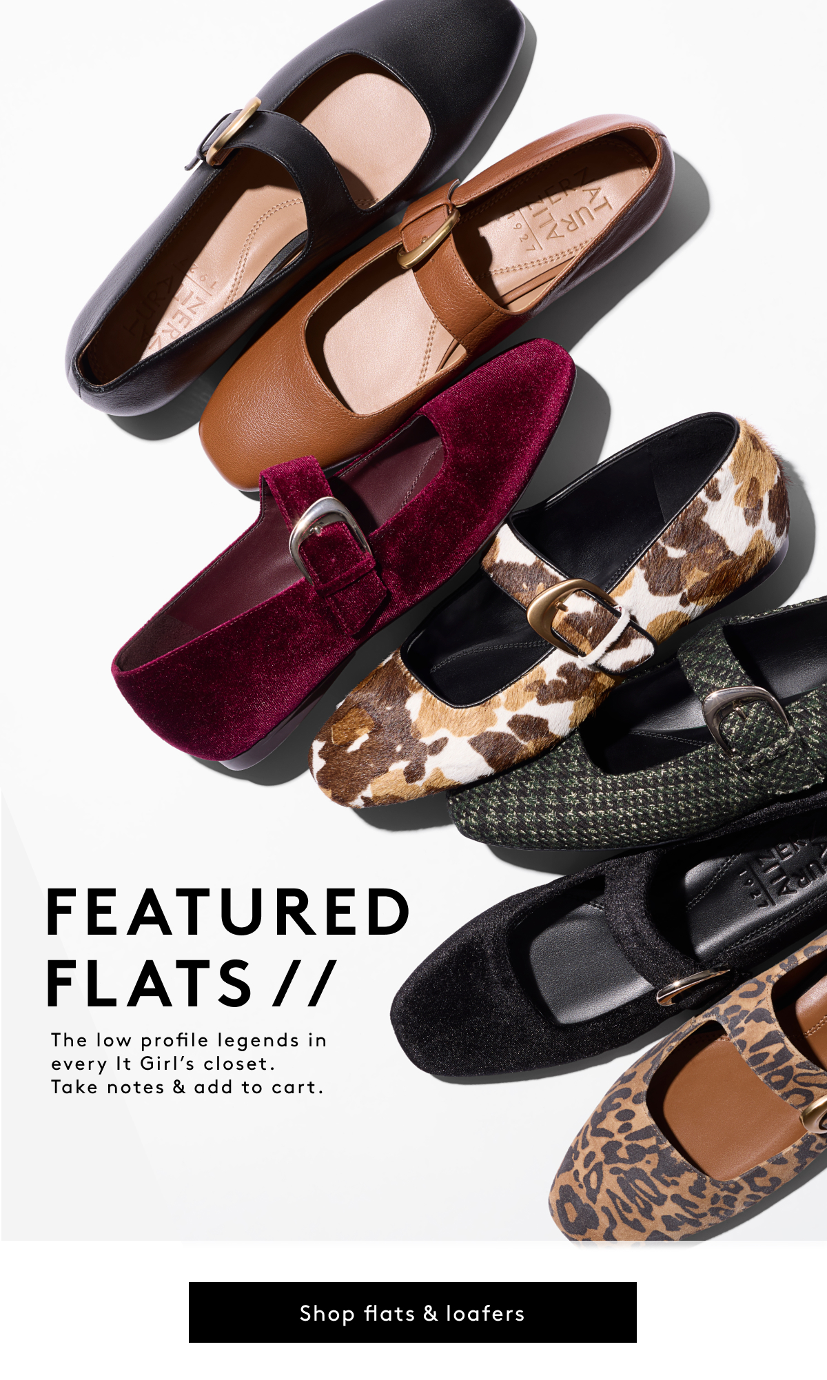 Featured Flats // The Low Profile Legends In Every It Girl's Closet. Take Notes & Add To Cart. | Shop Flaats & Loafers