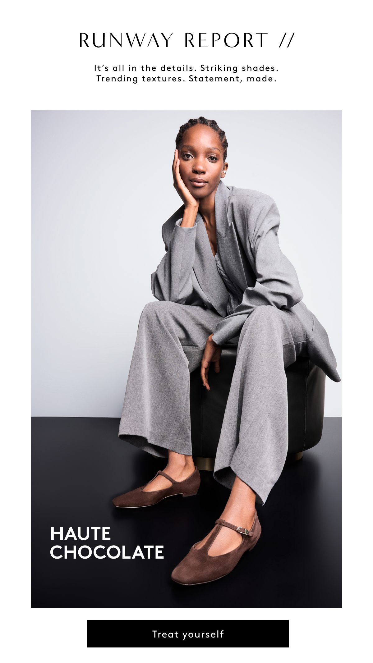 Runway Report // It’s All In The Details. Striking Shades. Trending Textures. Statement, Made. Haute Chocolate | Treat Yourself