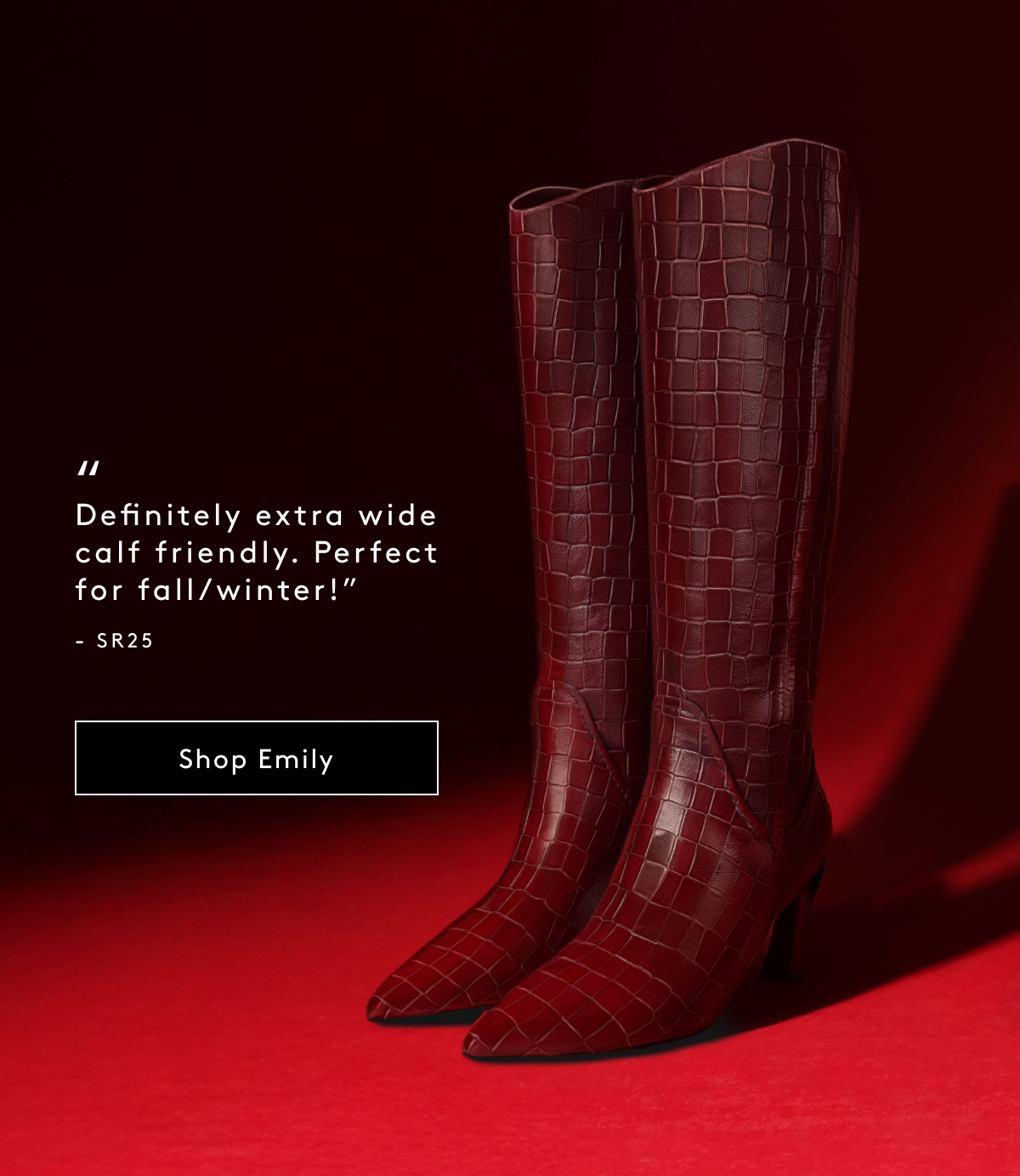 “definitely Extra Wide Calf Friendly. Perfect For Fall/winter!” -sr25 | Shop Emily