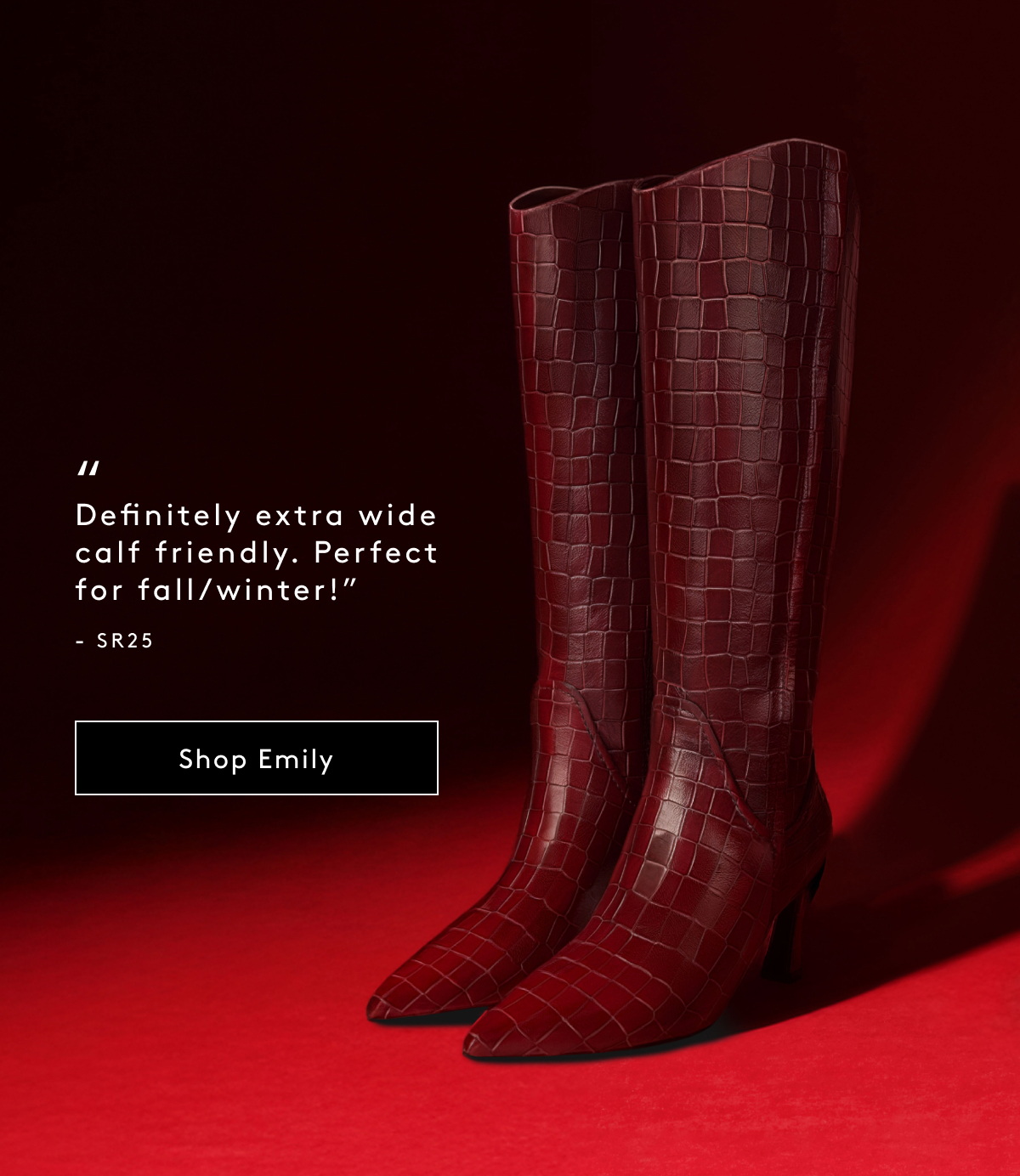 “Definitely Extra Wide Calf Friendly. Perfect For Fall/winter!” -sr25 | Shop Emily