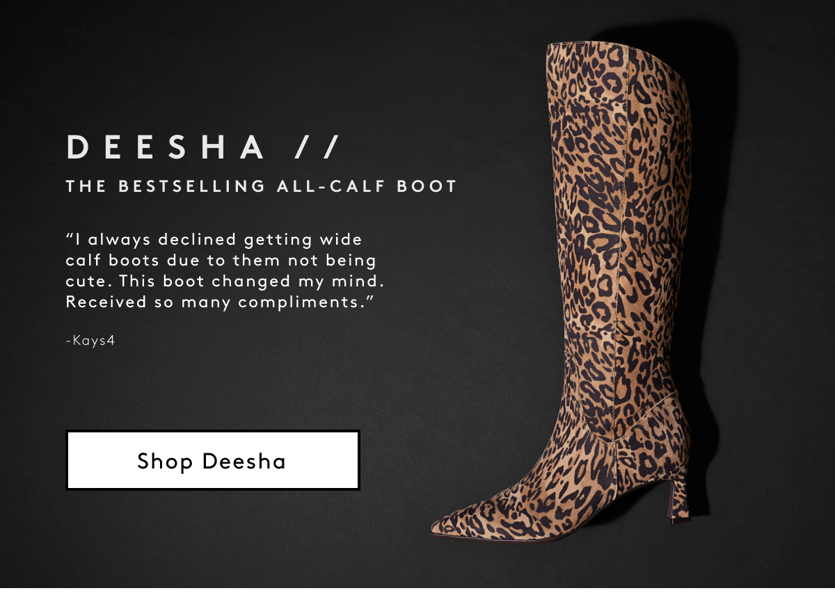 Deesha // The Bestselling All-calf Boot I Always Declined Getting Wide Calf Boots Due To Them Not Being Cute. This Boot Changed My Mind. Received So Many Compliments. Koys4 | Shop Deesha