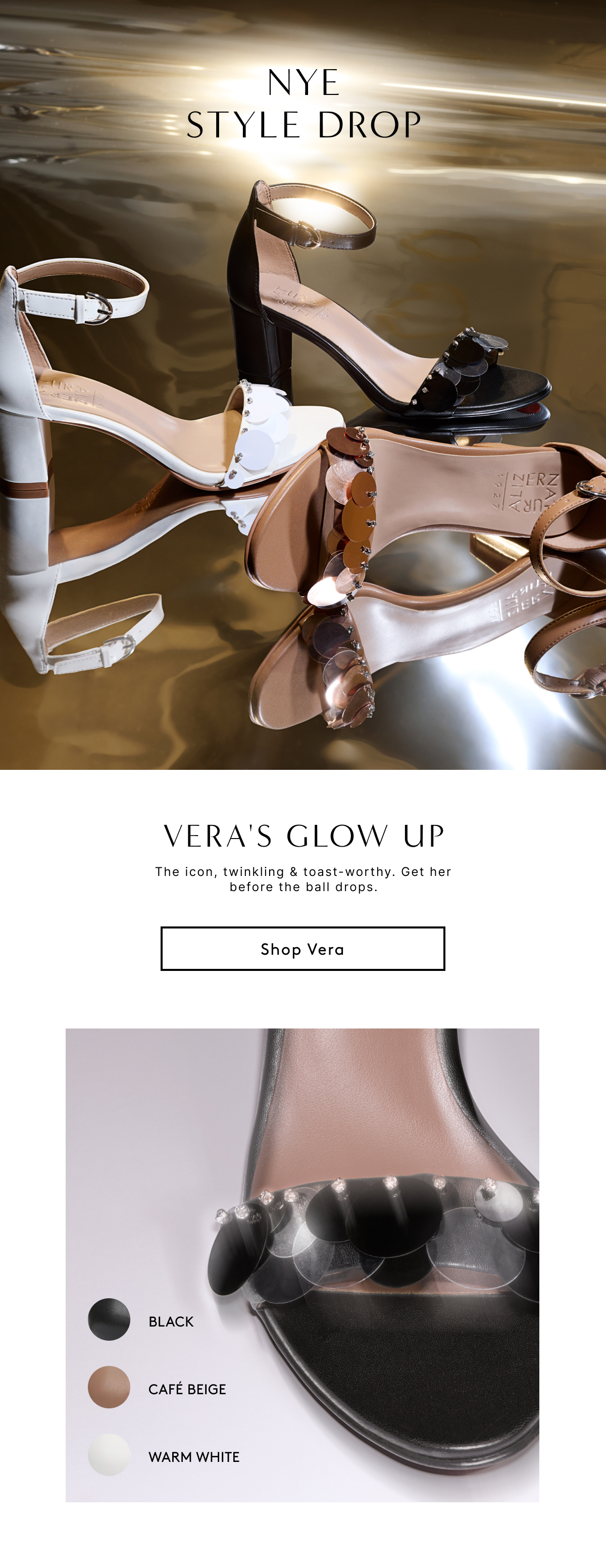 Nye Style Drop // Vera's Glow Up / The Icon, Twinkling & Toast-worthy. Get Her Before The Ball Drops. | Shop Vera