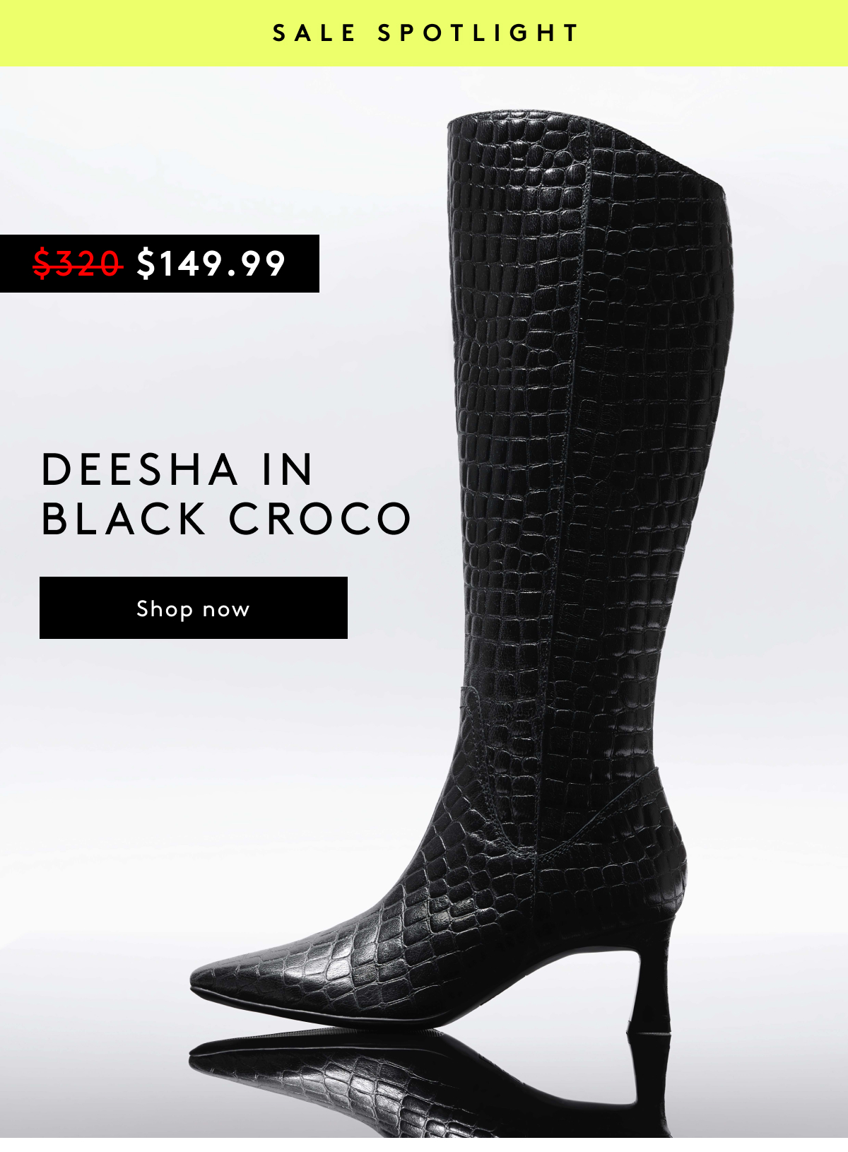 Sale Spotlight / Deesha In Black Croco | Shop Now