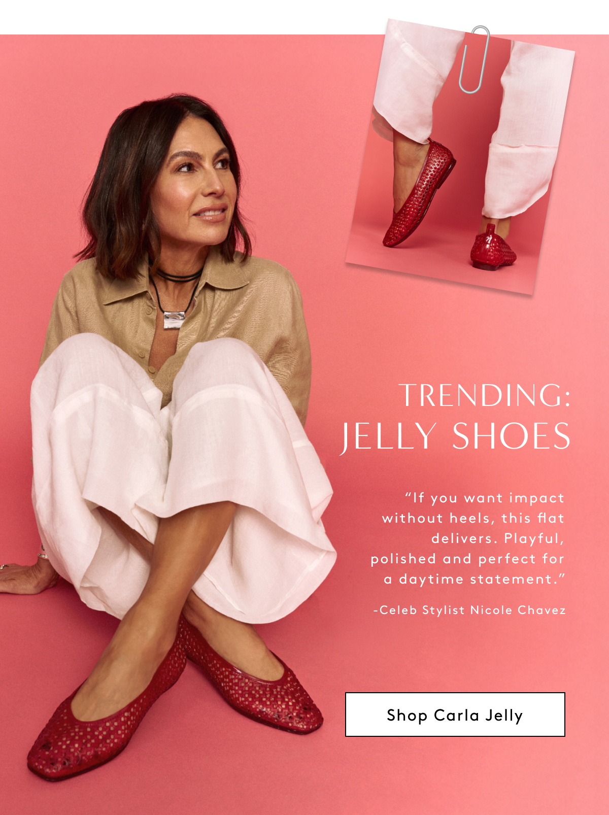 Trending: Jelly Shoes "If You Want Impact Without Heels, This Flat Delivers. Playful, Polished And Perfect For A Daytime Statement." -celeb Stylist Nicole Chavez | Shop Carla Jelly