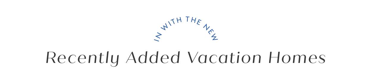 Recently added vacation homes