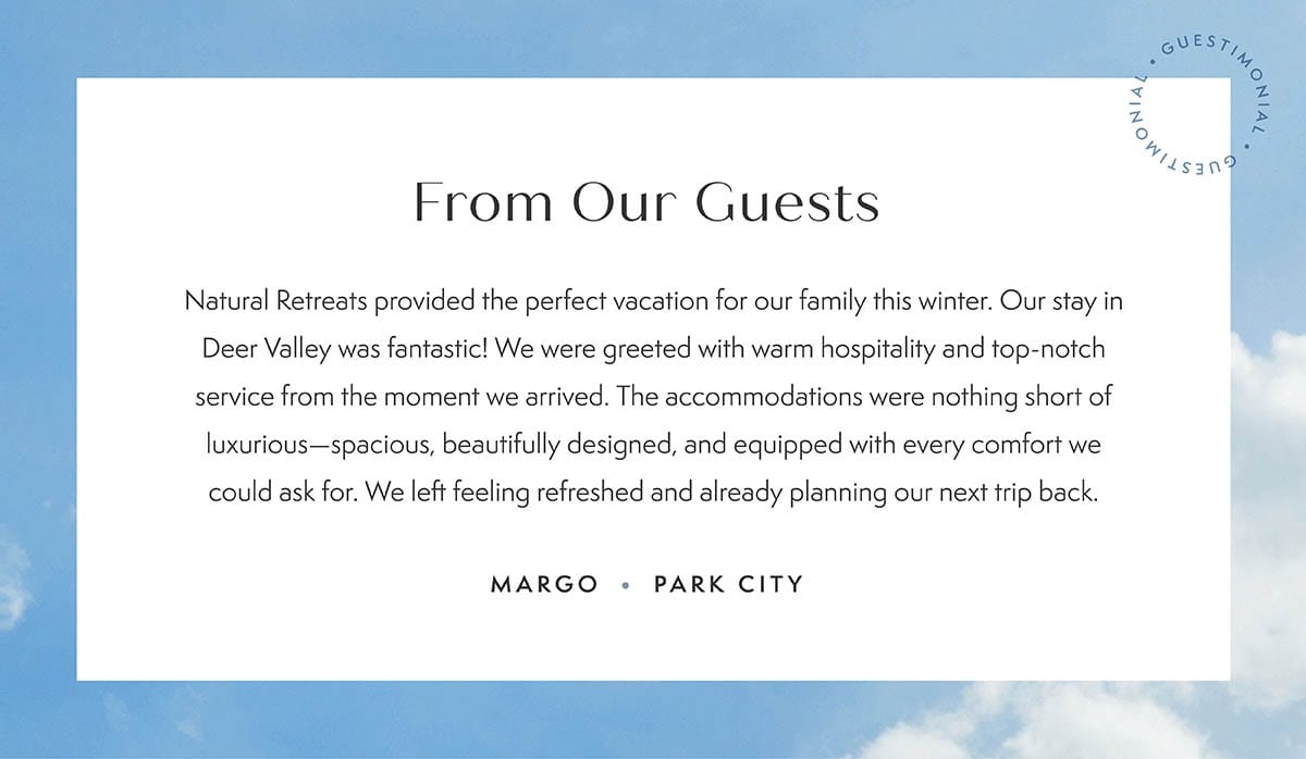 Guest Review from Park City