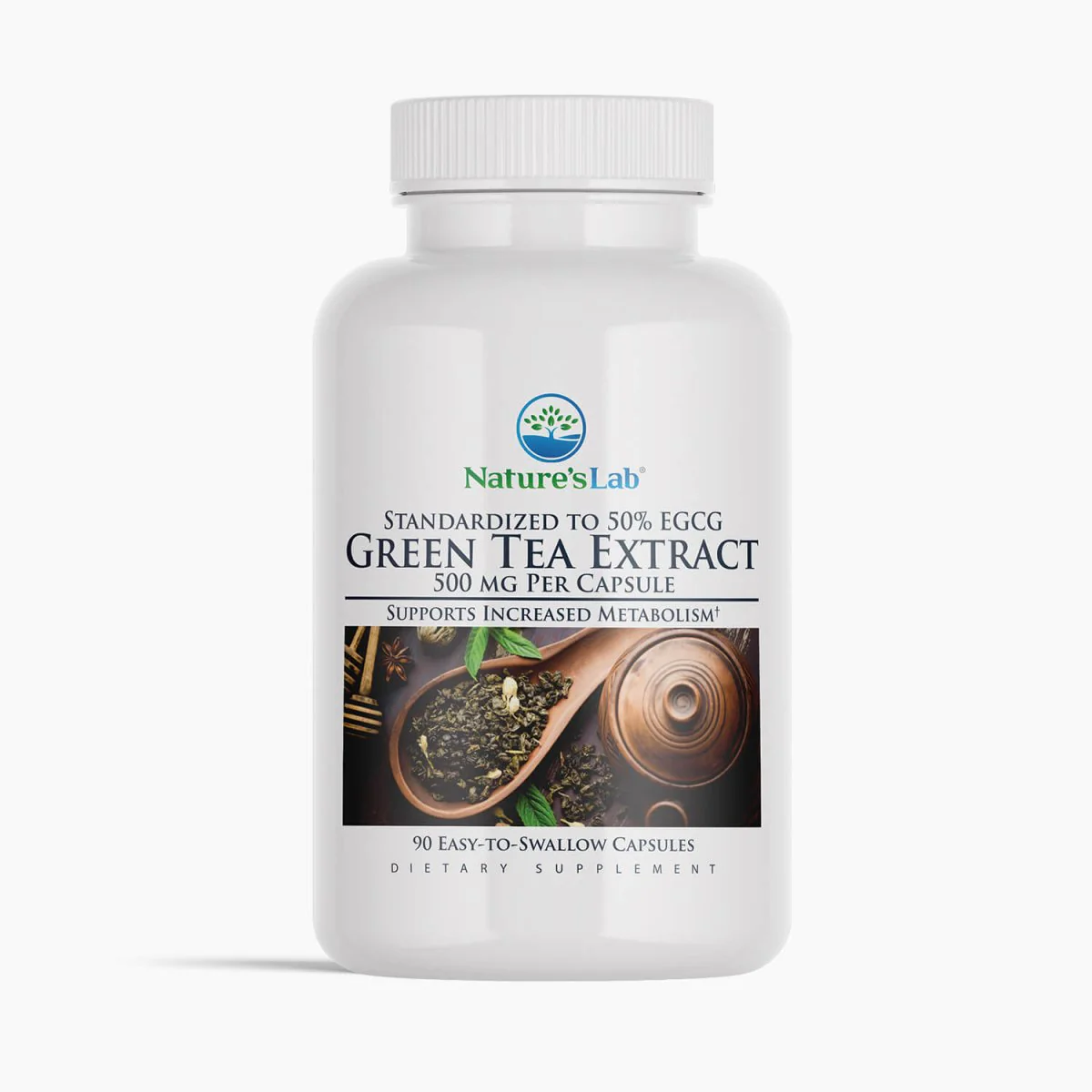 Image of Nature's Lab Green Tea Extract 500 mg - 90 Capsules