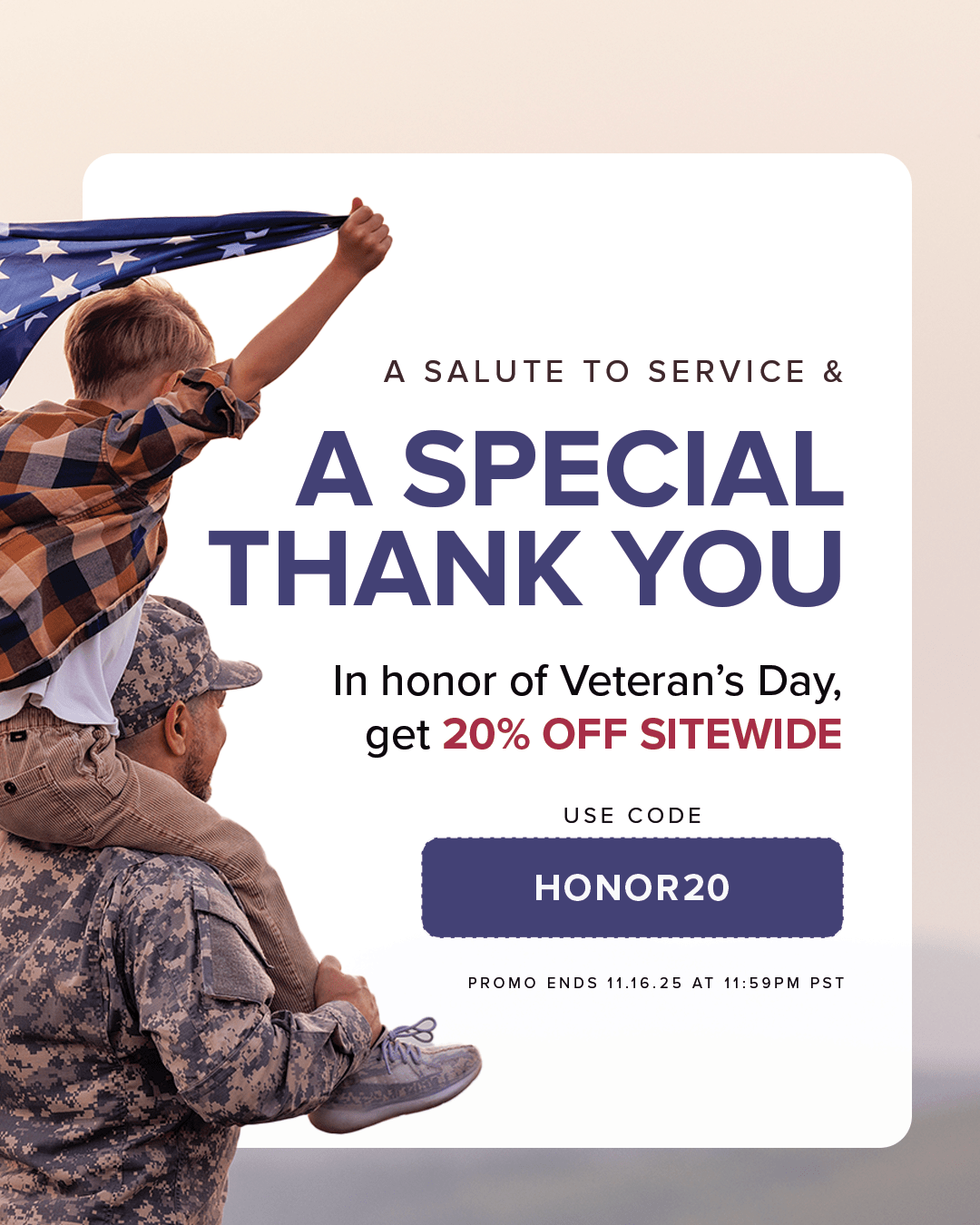 20% OFF Sitewide