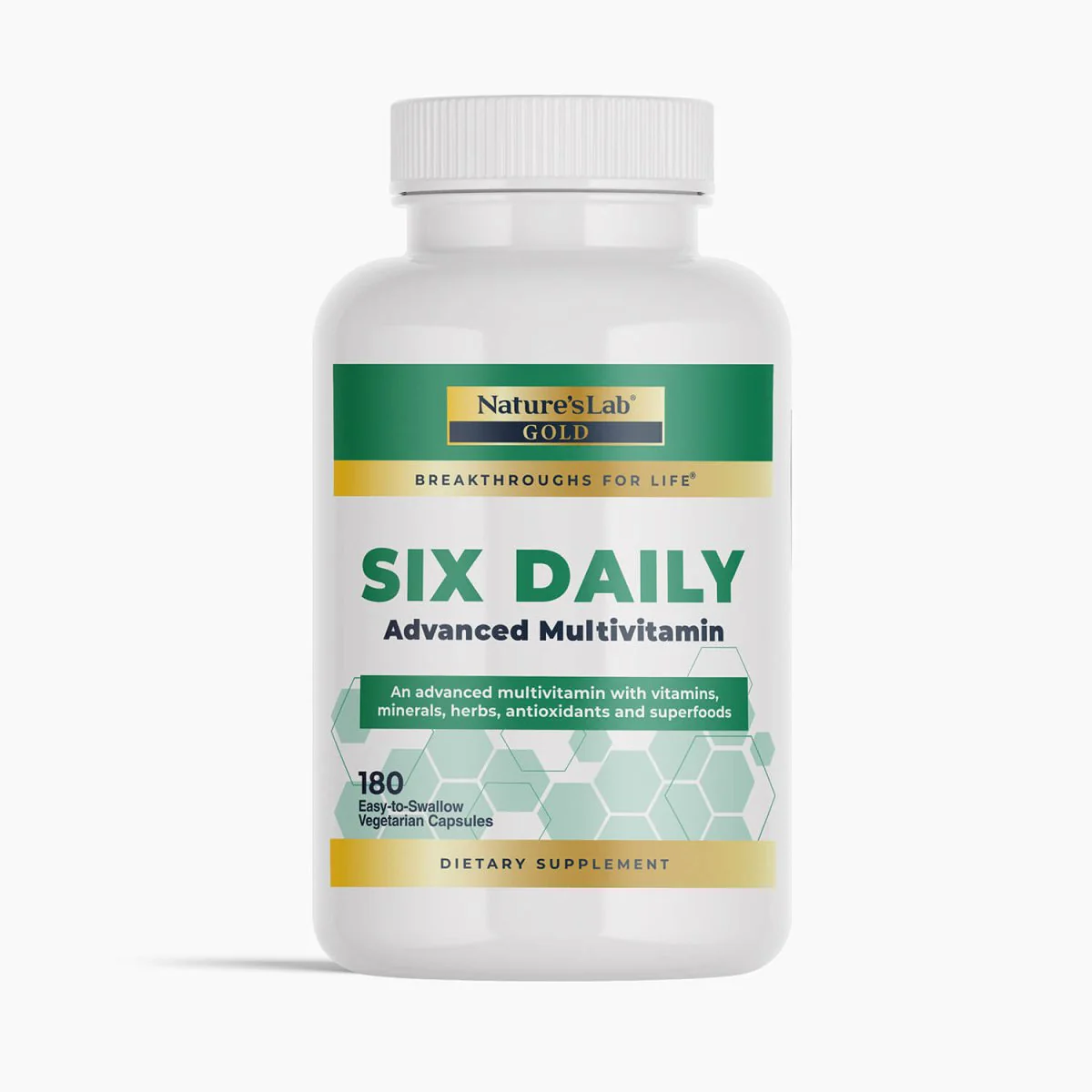 Image of Nature's Lab Gold Six Daily Advanced Multivitamin - 180 Capsules