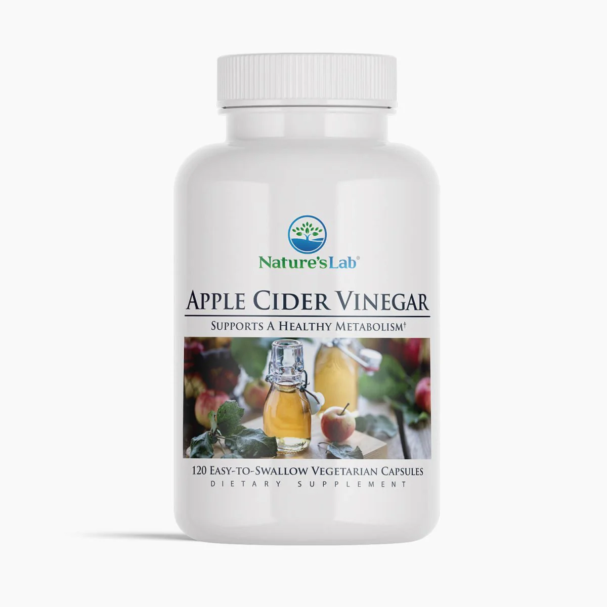 Image of Nature's Lab Apple Cider Vinegar with Chromium - 120 Capsules