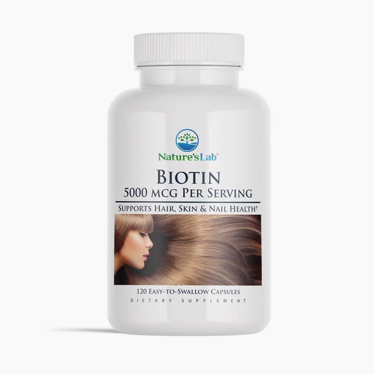 Image of Nature's Lab Biotin 5000 mcg - 120 Capsules