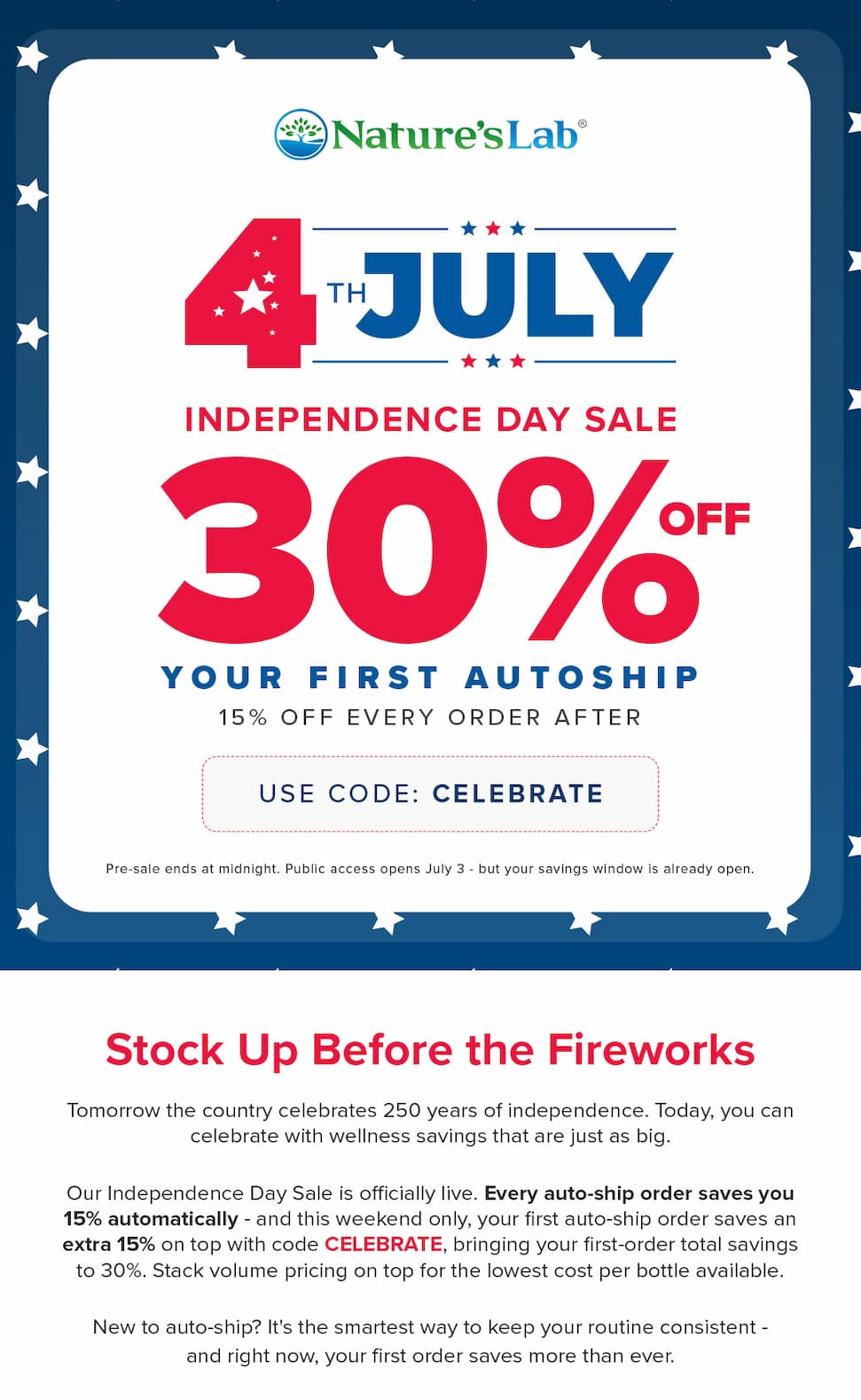 4th of July - Presale