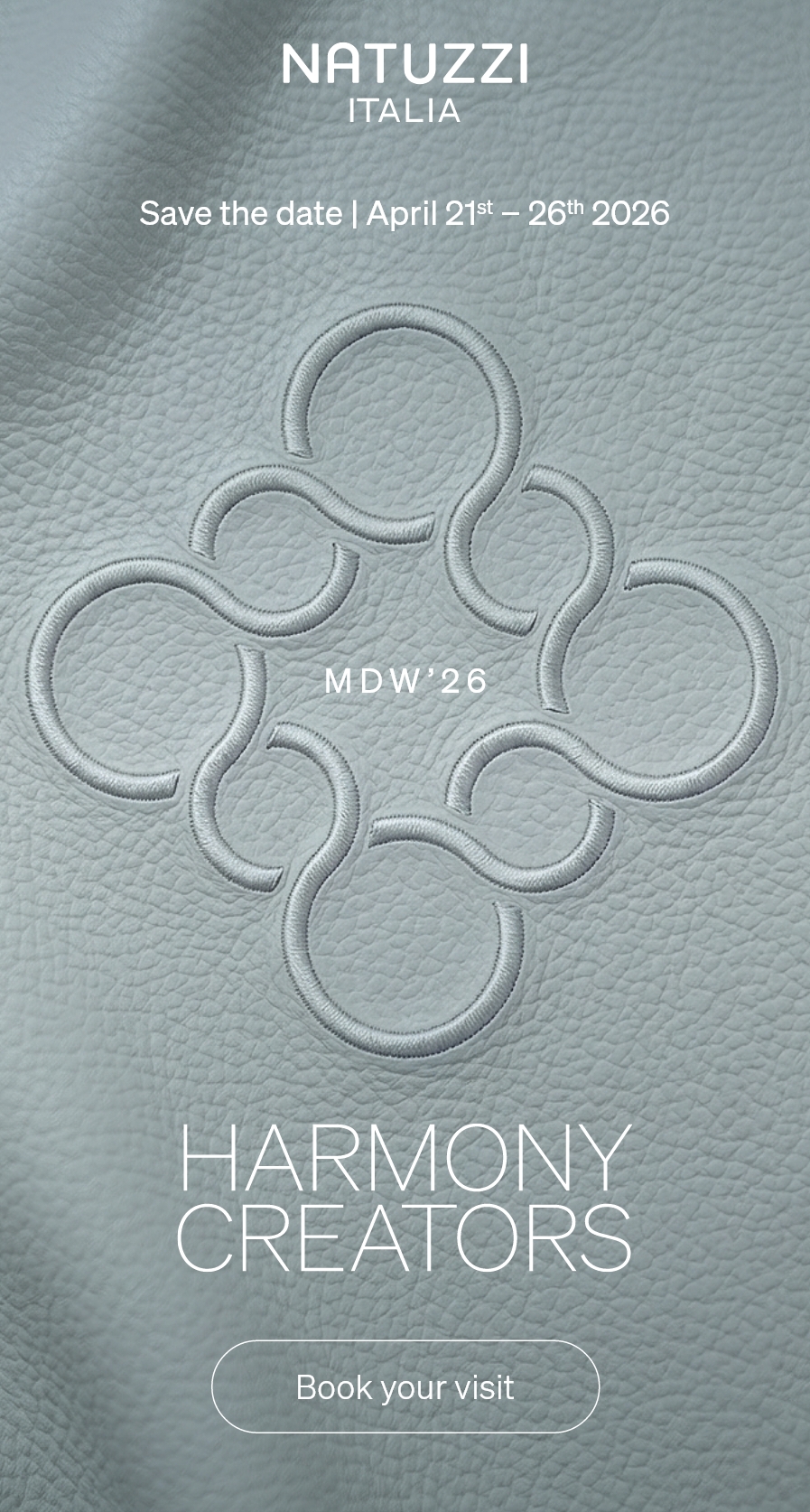 Book your visit @ Harmony Creators - Milan Design Week 2026.