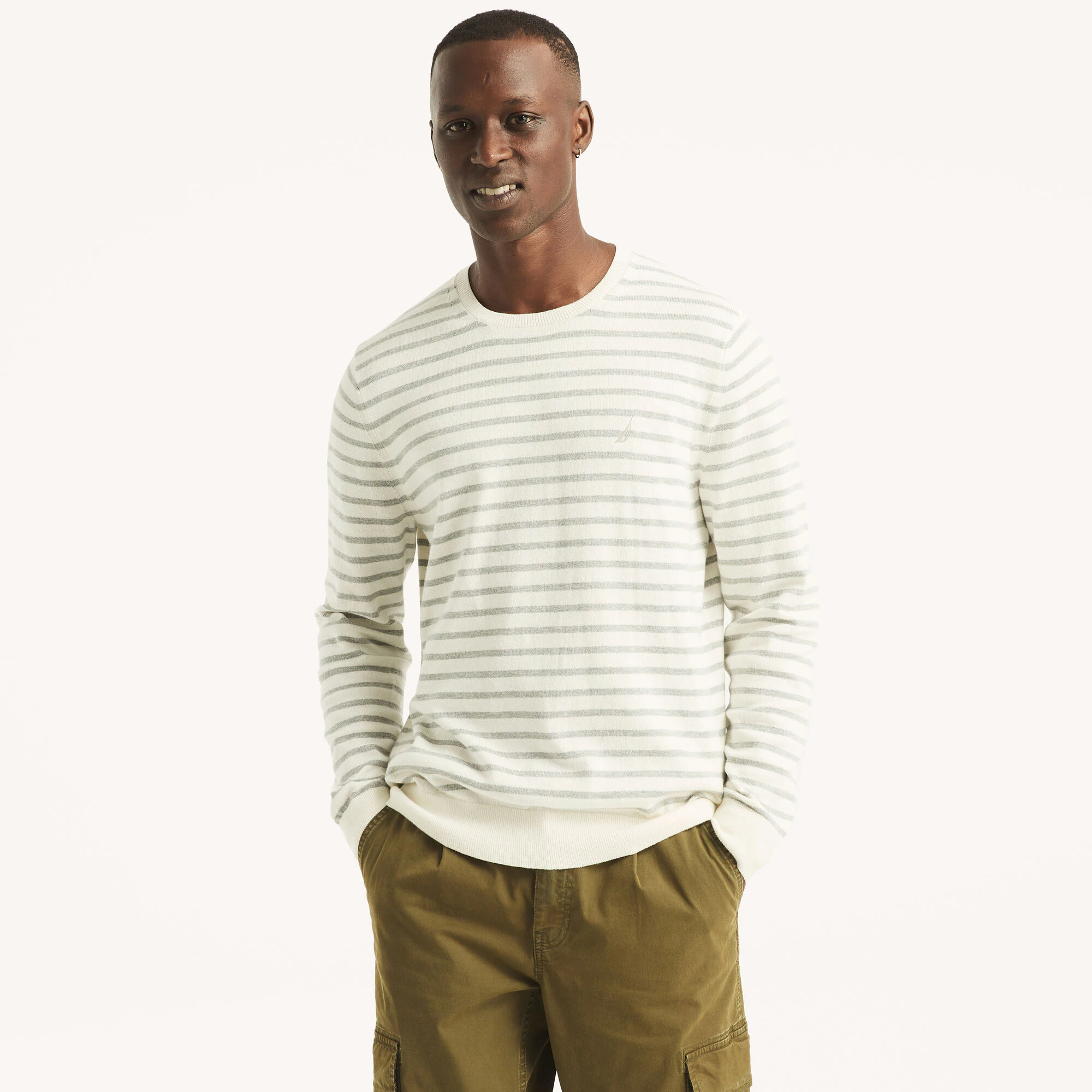 Shop Navtech Striped Crewneck Sweater