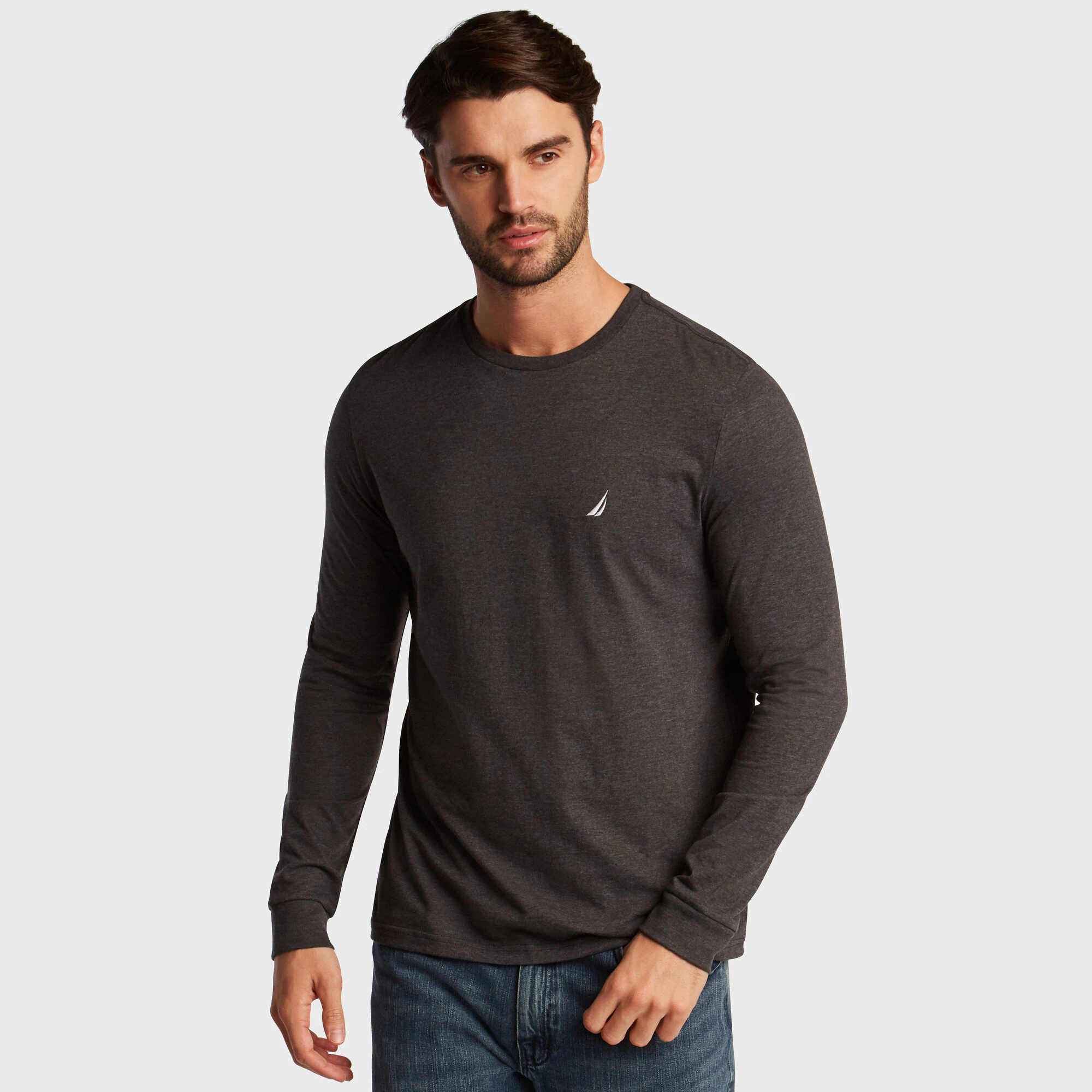 Shop Heather Crewneck Deck T-Shirt