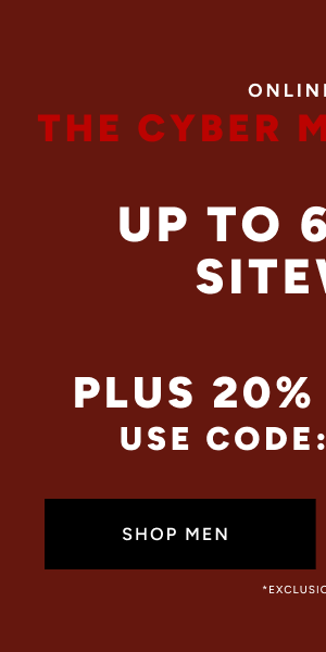 Up to 60% off Sitewide Shop Men