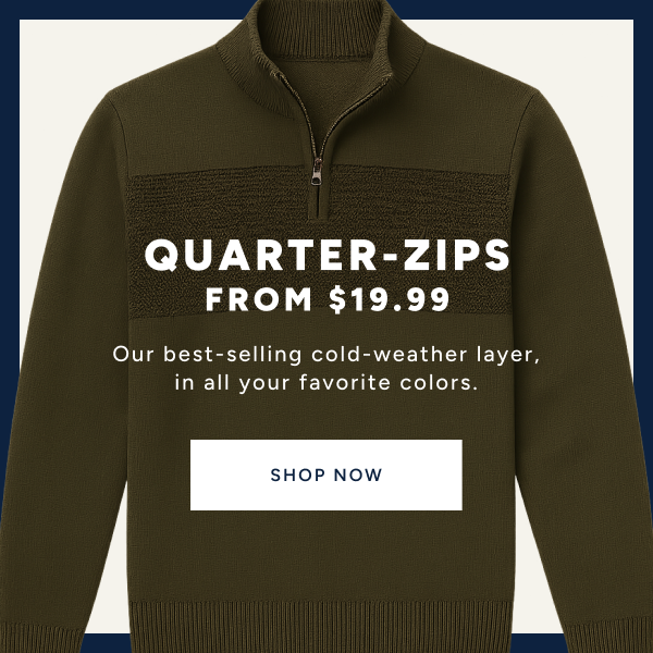 Shop Men's Quarter-Zips