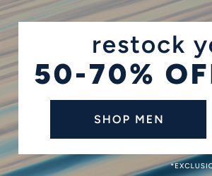 50-70% off Shop Men