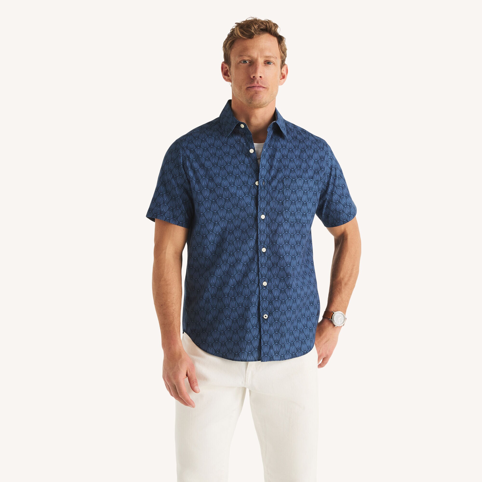 Image of Printed Camp Shirt