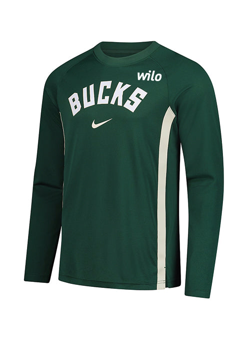 Nike 2025-26 Game Theatre Milwaukee Bucks Long Sleeve T-Shirt