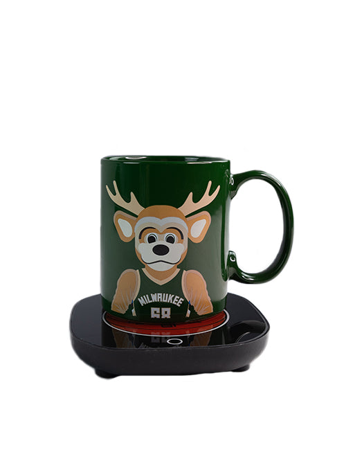Uncanny Brands Global Bango Milwaukee Bucks Mug & Warmer
