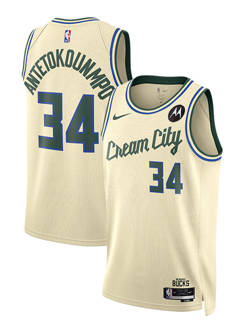 Nike 2025-26 City Edition Giannis Antetokounmpo Milwaukee Bucks Swingman Jersey